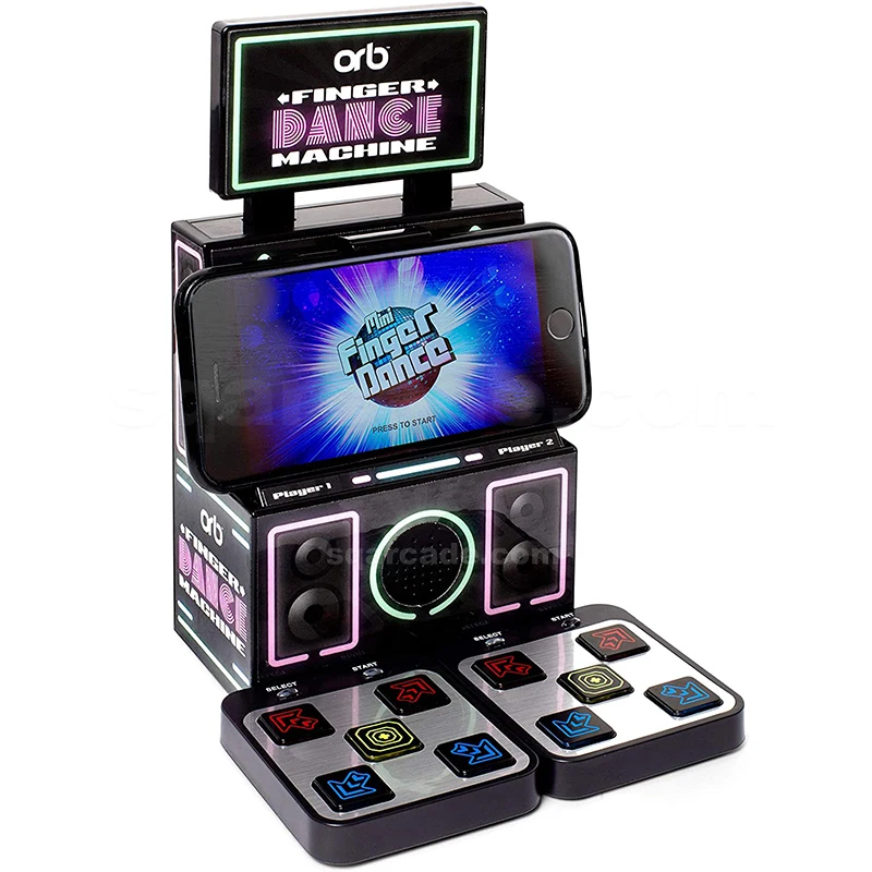 2 Player Retro Games Console MINI Mini Finger Dance Arcade Dance Mat Handheld Console Machine Compatible with Smartphones