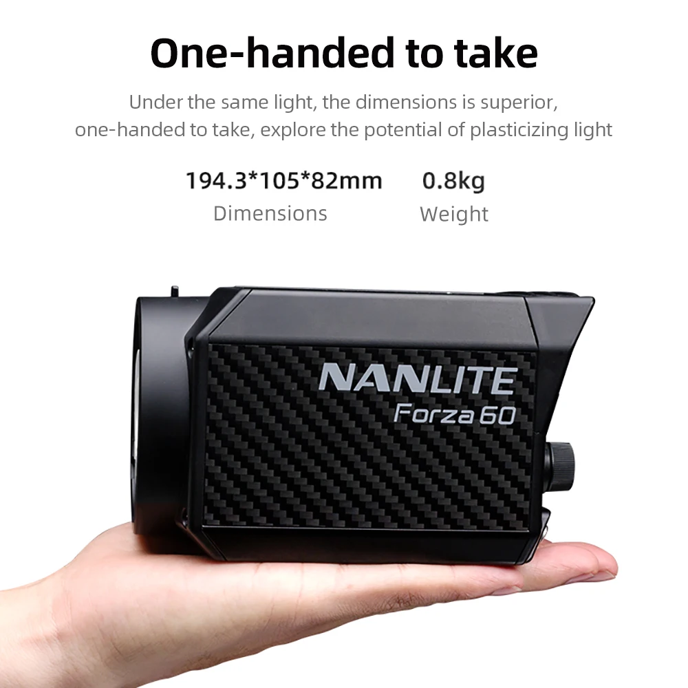 NANLITE Forza 60W LED Portable Light for Outdoor Use 5600K
