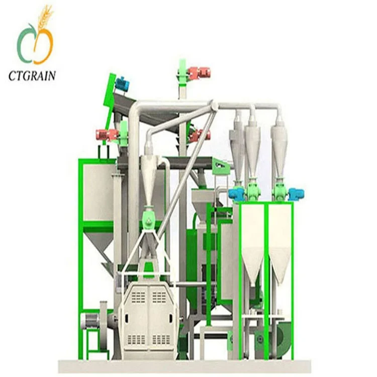 Flour Processing Machine Factory Manufacturer Manioc Powder Processing Plant Cassava Maize Flour Milling Machine