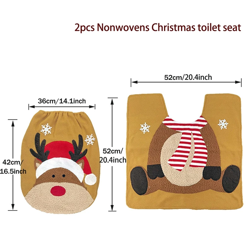 Christmas toilet seat online cover