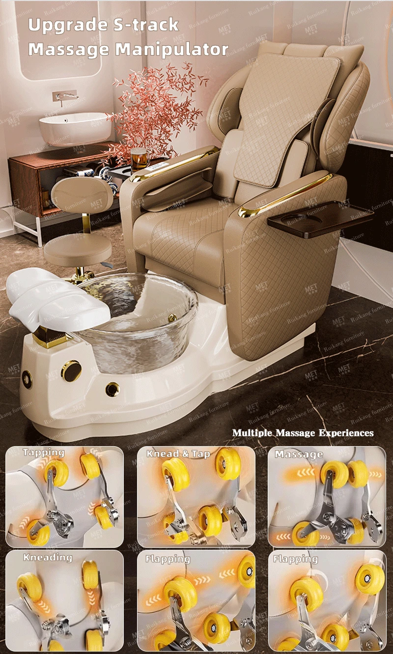 Luxury Modern Professional Throne Nail Manicure Foot Spa Pink Black ...