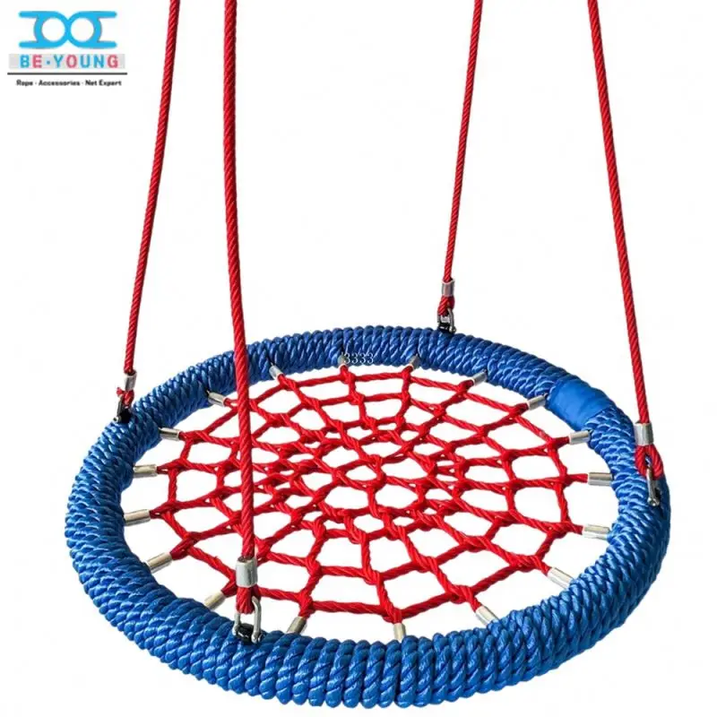 Swing for Garden Swings Adults Round Metal Outside Rope Basket