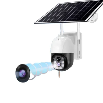 2025 5MP Solar-Powered CCTV Security Dome Camera Wifiwith Night Vision