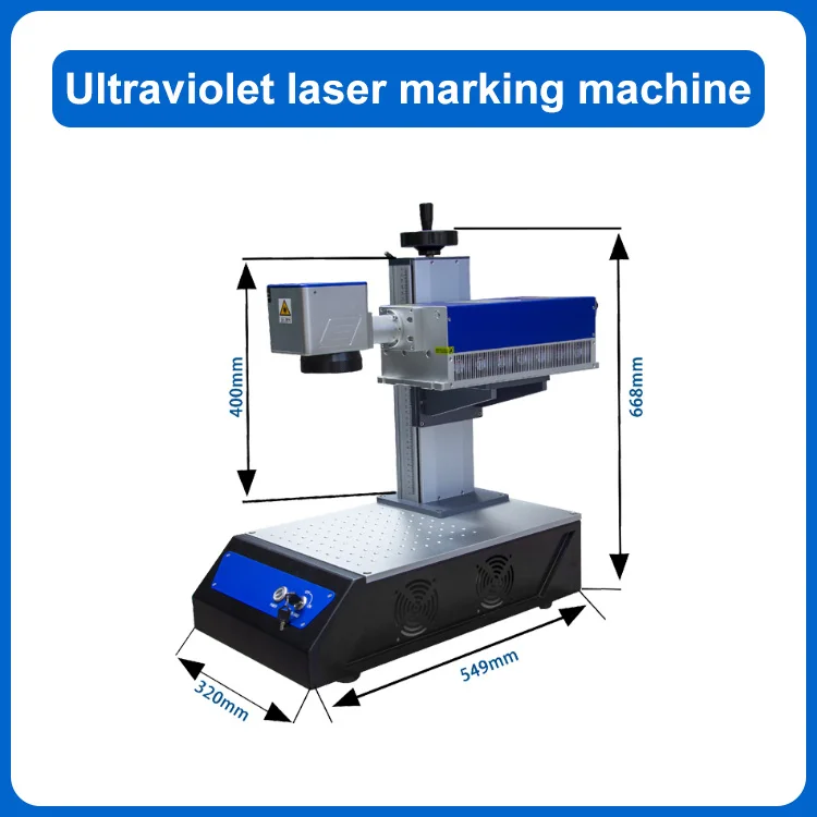 Portable Mini UV Laser Marking Machine Laser Engraving Machine for Glass Crystal Plastic