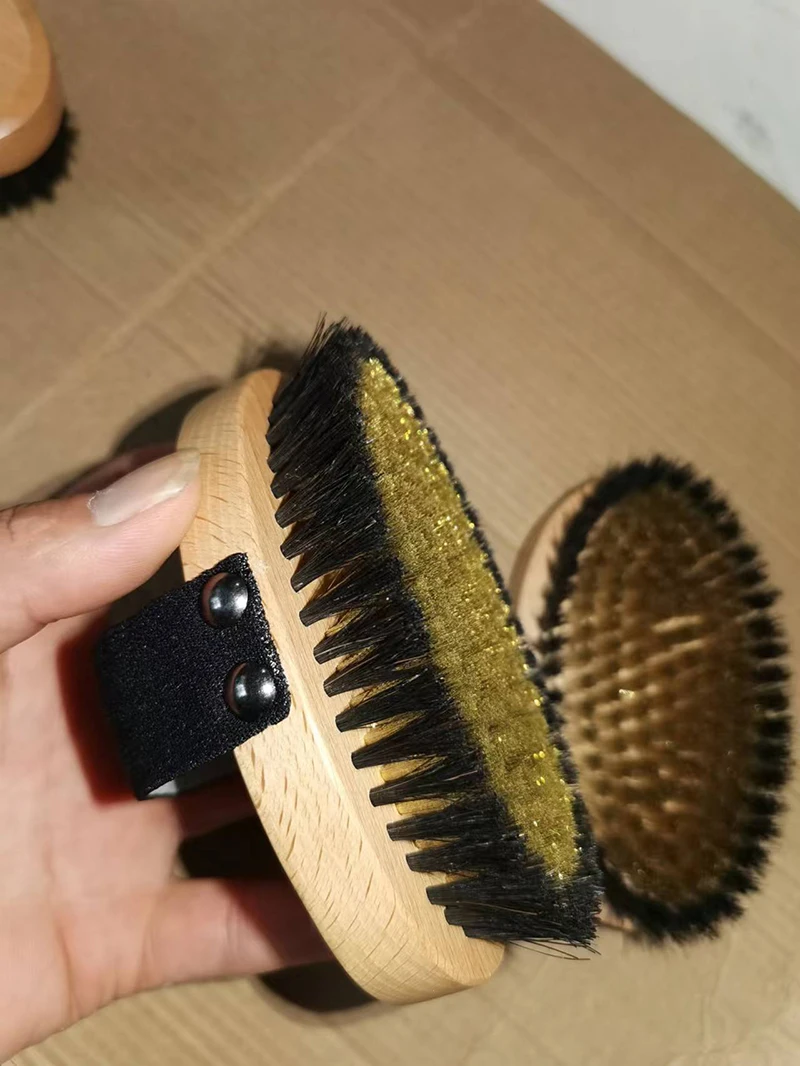 High Quality Custom Logo Dry Brush Sisal Natural Fine Bronze Bristles