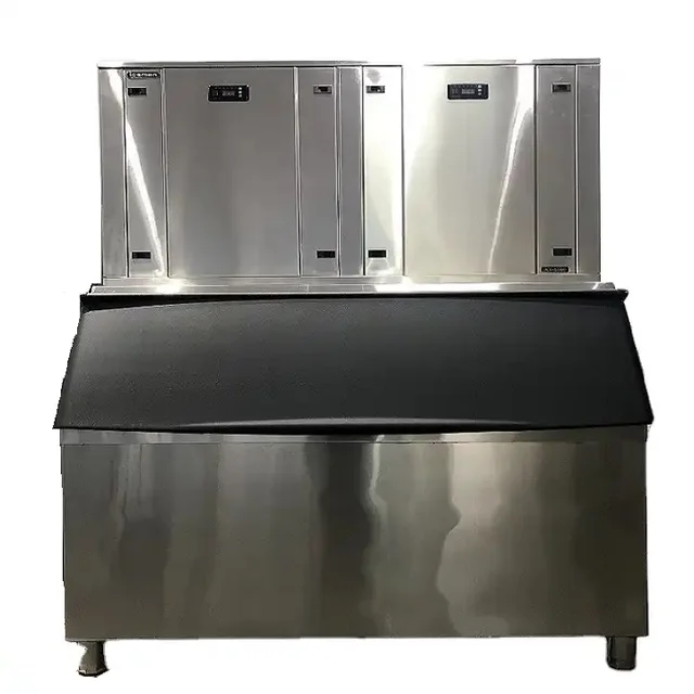 ICE-2000P Commercial ice machine 1000 kgs big size Ice Cube Making Machine for Snack water Bar Cafe Supermarket