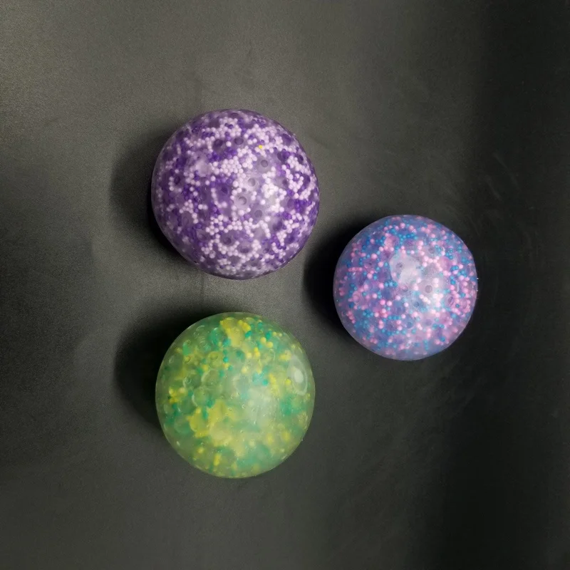 Лидер продаж, мягкие разноцветные пластиковые шарики-желе из ТПР, 6 см, шарики-антистресс из вспененного материала