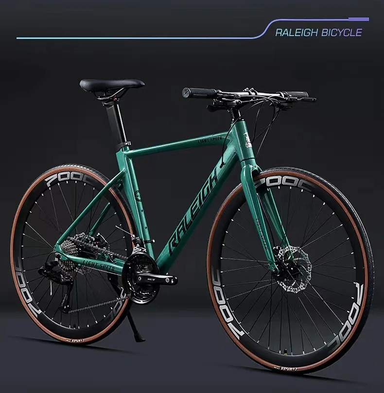 Lanling 700C Breaking Wind Race 18 Speed Turn Oil Disc Road Bike Aluminum Alloy Variable Speed Racing Bike
