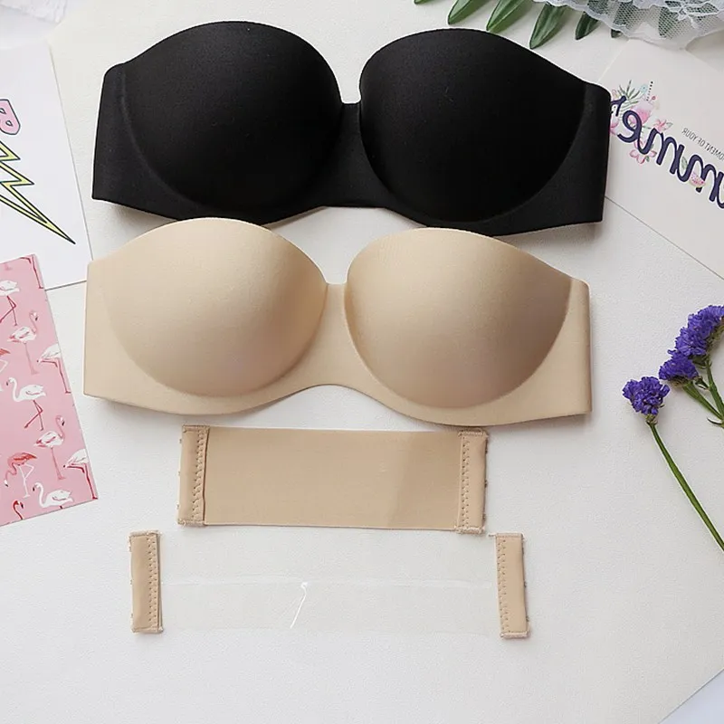 Bras Invisible Push Up Bra Backless Strapless Seamless Bralette