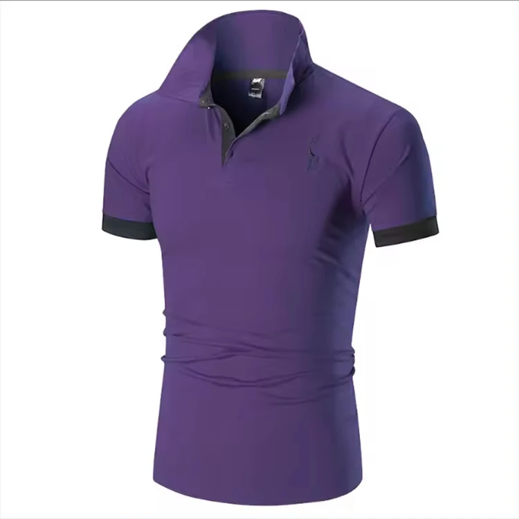 Gelan Men's Quick Dry Golf Shirt Custom Design with Logo Short Sleeve Logoed Brand Shirt
