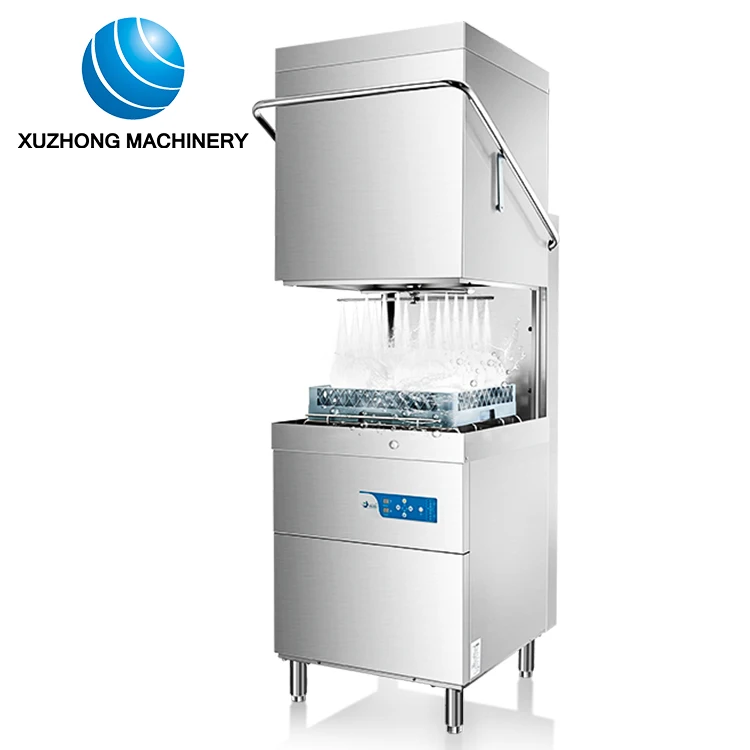 Hood Type Commercial Dish Washing Machine Kitchen Dishwasher Freestanding Automatic Restaurant Industrial Dishwasher Machine