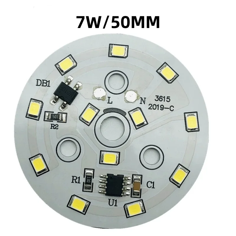 High Voltage 2835 SMD LED Modules Linear T3W 5W 7W 9W 15W Round Light Board 220V LED Board