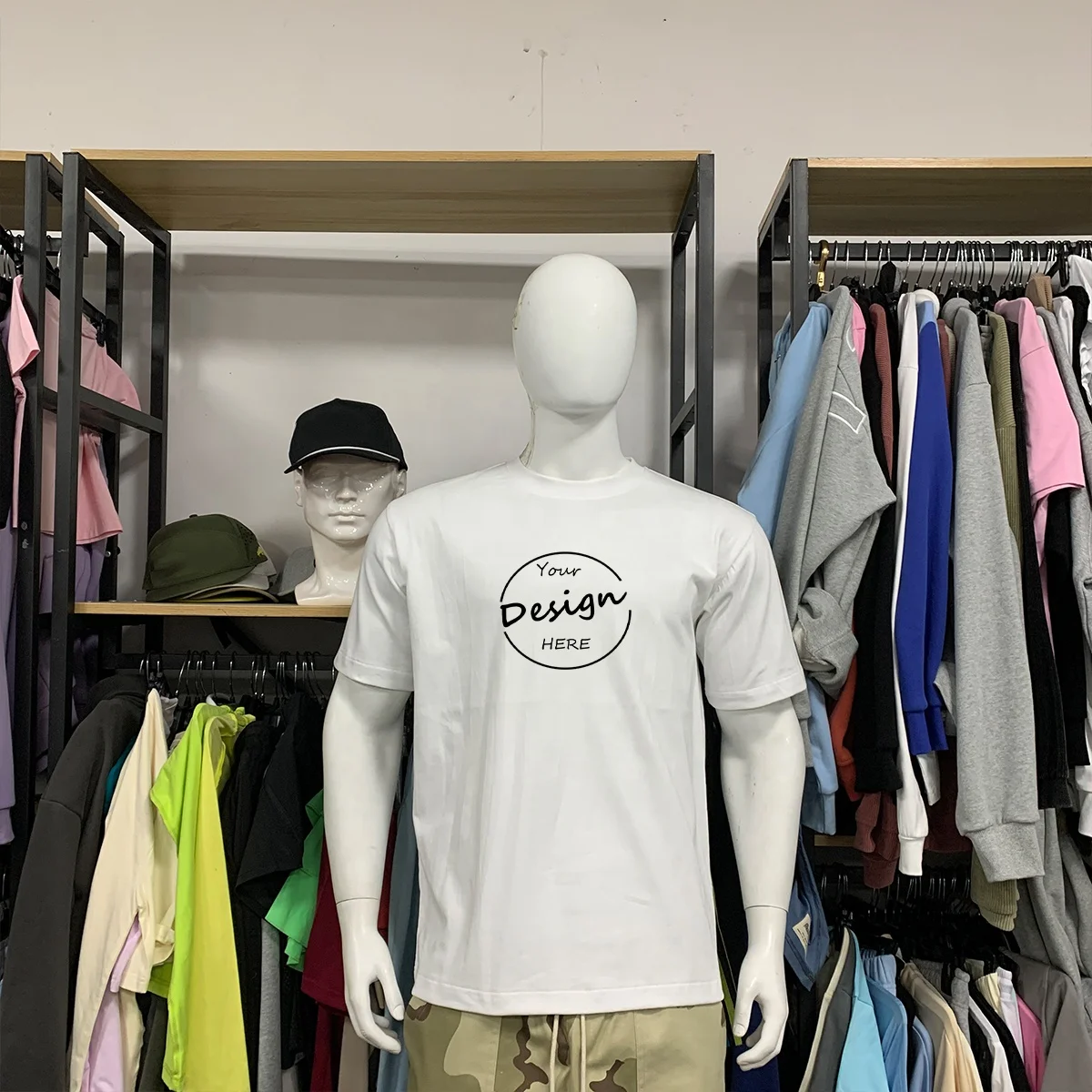 JL419B High Quality Screen Printing Round Neck T Shirt 100 Cotton Men T Shirts Bulk Wholesale