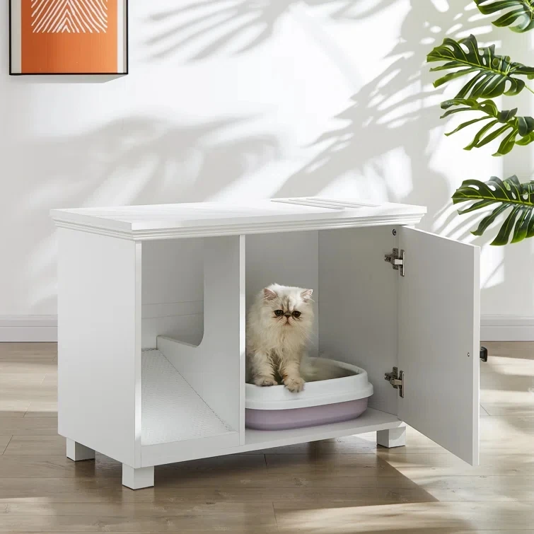 Modern Cat Litter Box Enclosure Pet Storage Pet Cat