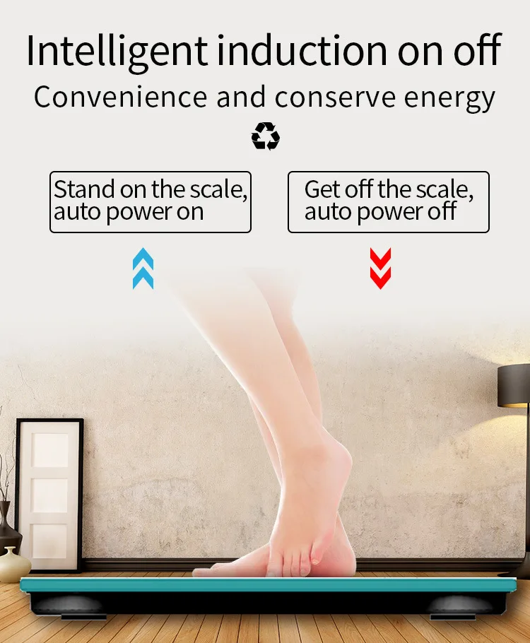 Smart Body Fat Scale Highly Accurate Bluetooth Digital Bathroom Body Composition Analyzer Measures Weight Body Fat