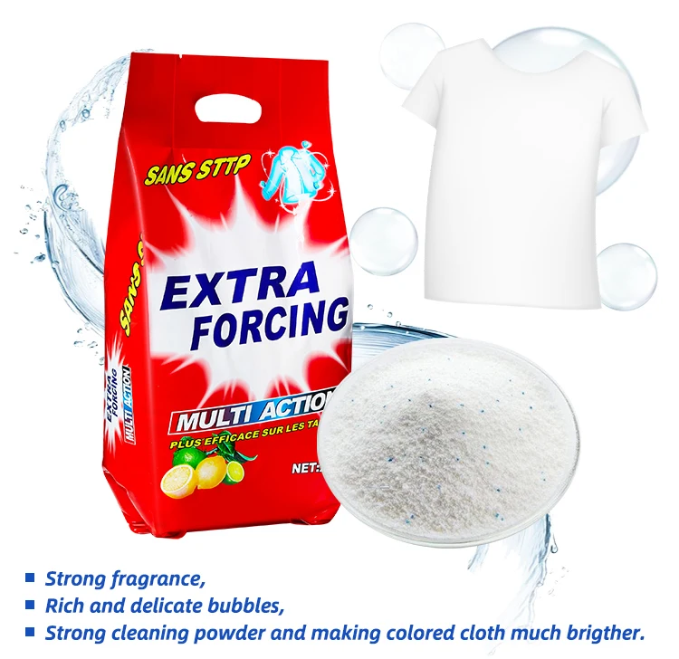 Oem Wholesale 35g Laundry Powder Detergent High Foam High Grade Detergent Powder Organic Washing 7770