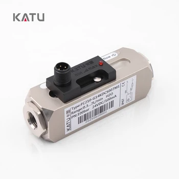 KATU Highly Recommend FC210 Series Stainless Steel Piston LED Low Discharge Flow Switch for Water and Gas Flow Measurement