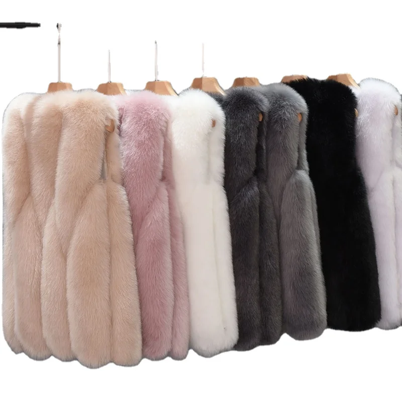 Womens High Quality Natural Fox Fur Winter Vest With Dark Buckle  Fashionable And Luxurious Warm Sleeveless Faux Fur Vest 201006 From Dou04,  $145.63 | DHgate.Com