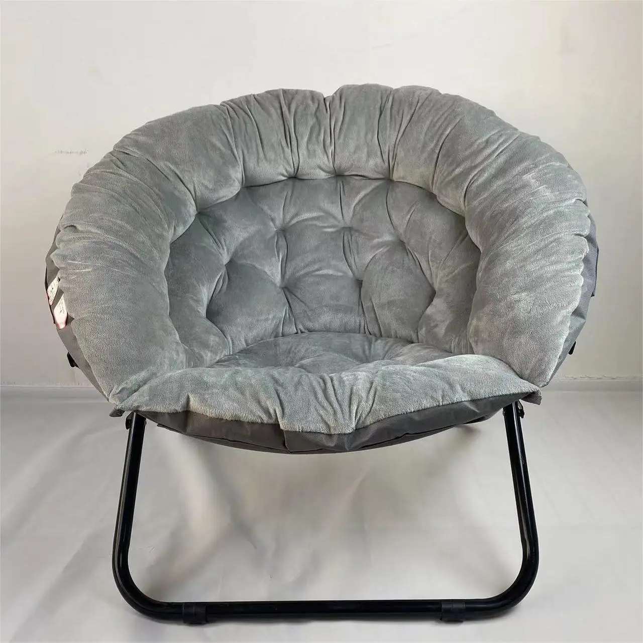 Warm Padded Moon Chair Large Cotton Padded Coarse Steel Pipe Strong