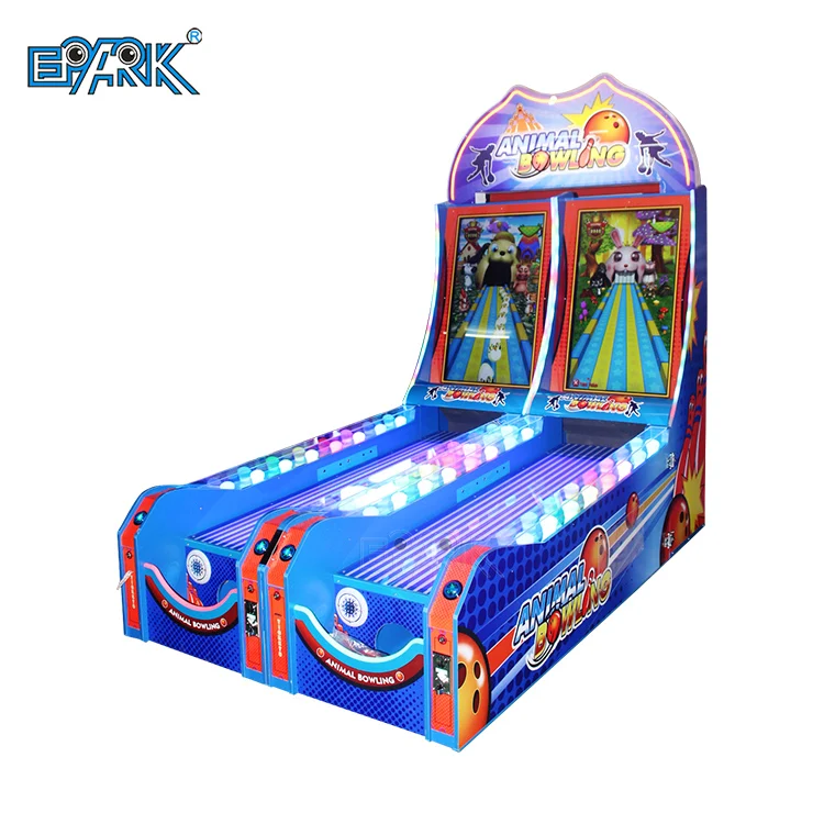Coin Operated Arcade Game Machine Electronic Bowling Machine Virtual Bowling Balls Simulator