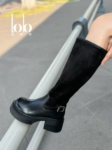 New British Retro Style Ladies Fashion Boots Comfortable Anti slip Side Zipper Thick Heel Thick Bottom Winter Women's Shoes