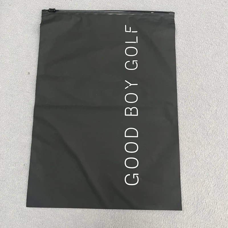 Poly Mailer Frosted Zipper Bags With Logo Eco Friendly Clothes