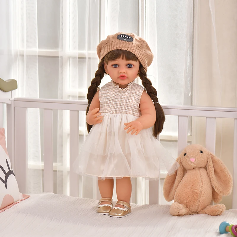 能人形 Factory Wholesale 55cm Soft Silicone Reborn Newborn Doll