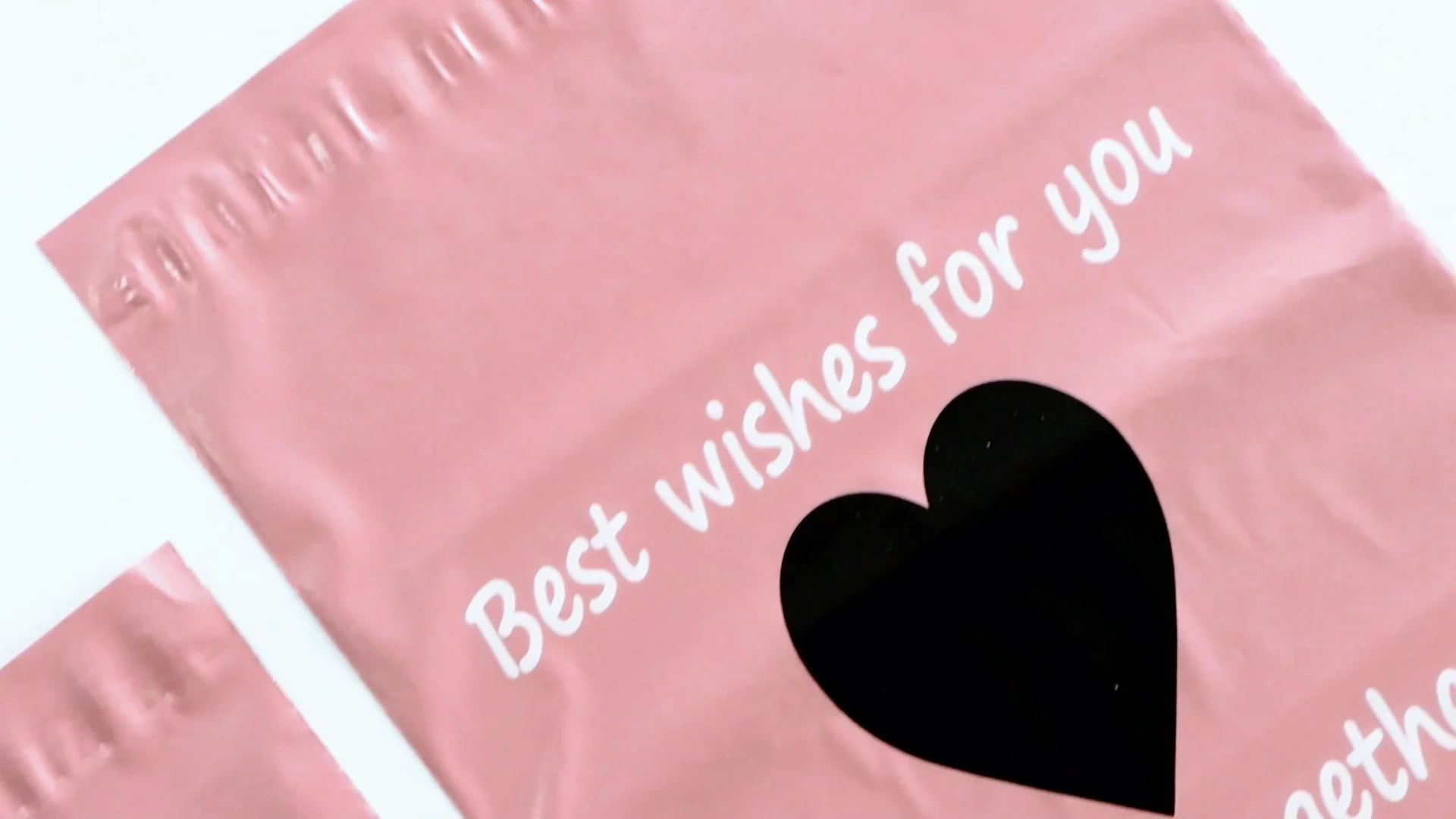 Custom Design Ecofriendly Black Packaging Plastic Bag Biodegradable