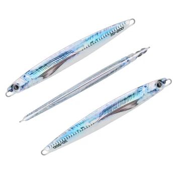 CHEERY 30g40g60g80g100g120g150g 3D Print Metal Jig Lure Long Flash Slow Fast Sinking Needle Major Vertical Craft – Metal Jig – view 3