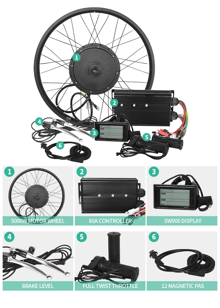 Big Power Ebike Conversion Kit 5000w Fat Tire 5000 Watt Electric Bike Kit For Bicycle Buy 5000