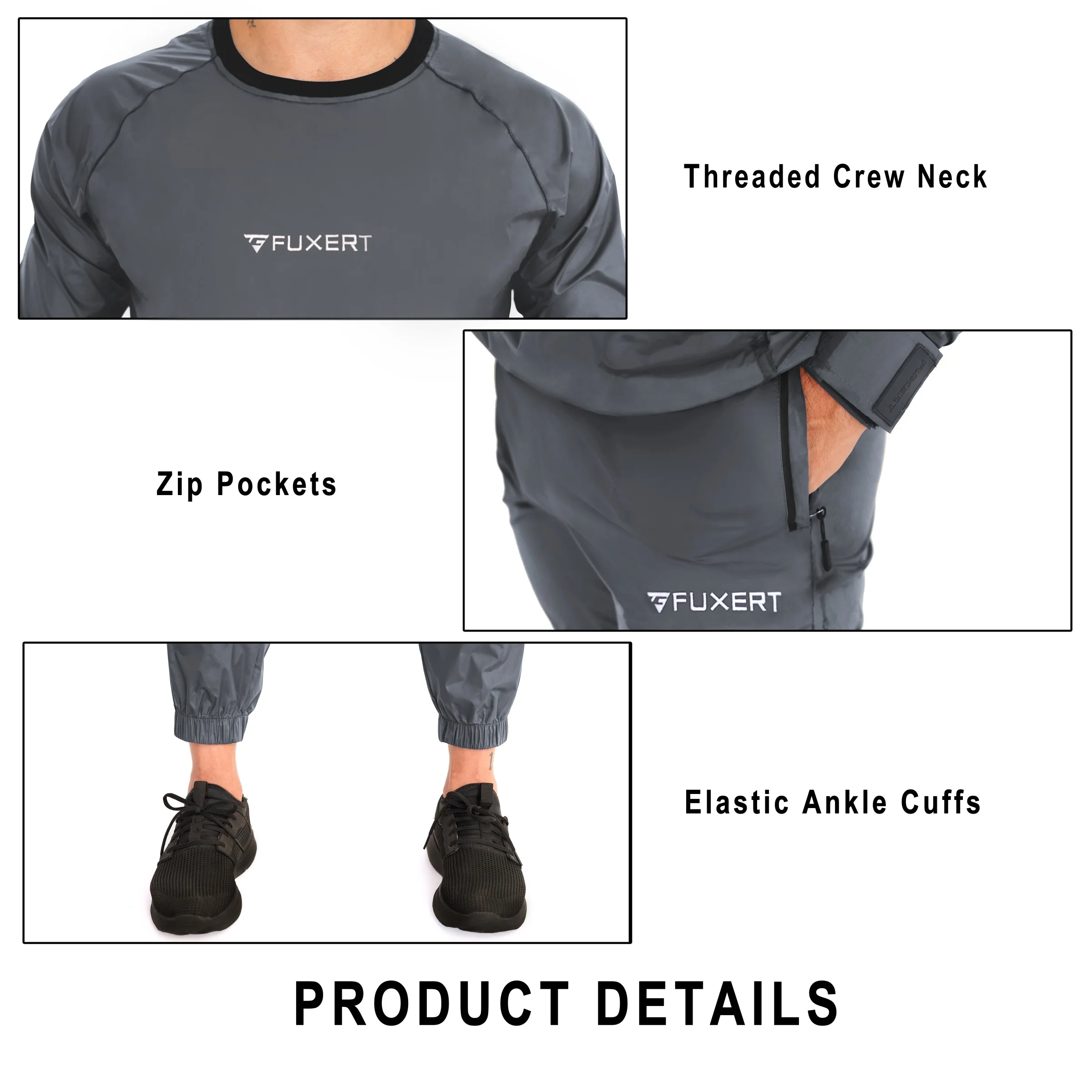 New Arrival Gym Fitness Weight Loss Body Slim Full Front Zip Sauna