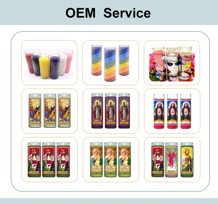 Wholesale 7 Day Mega Glass Rainbow Color Devotional Religious Prayer