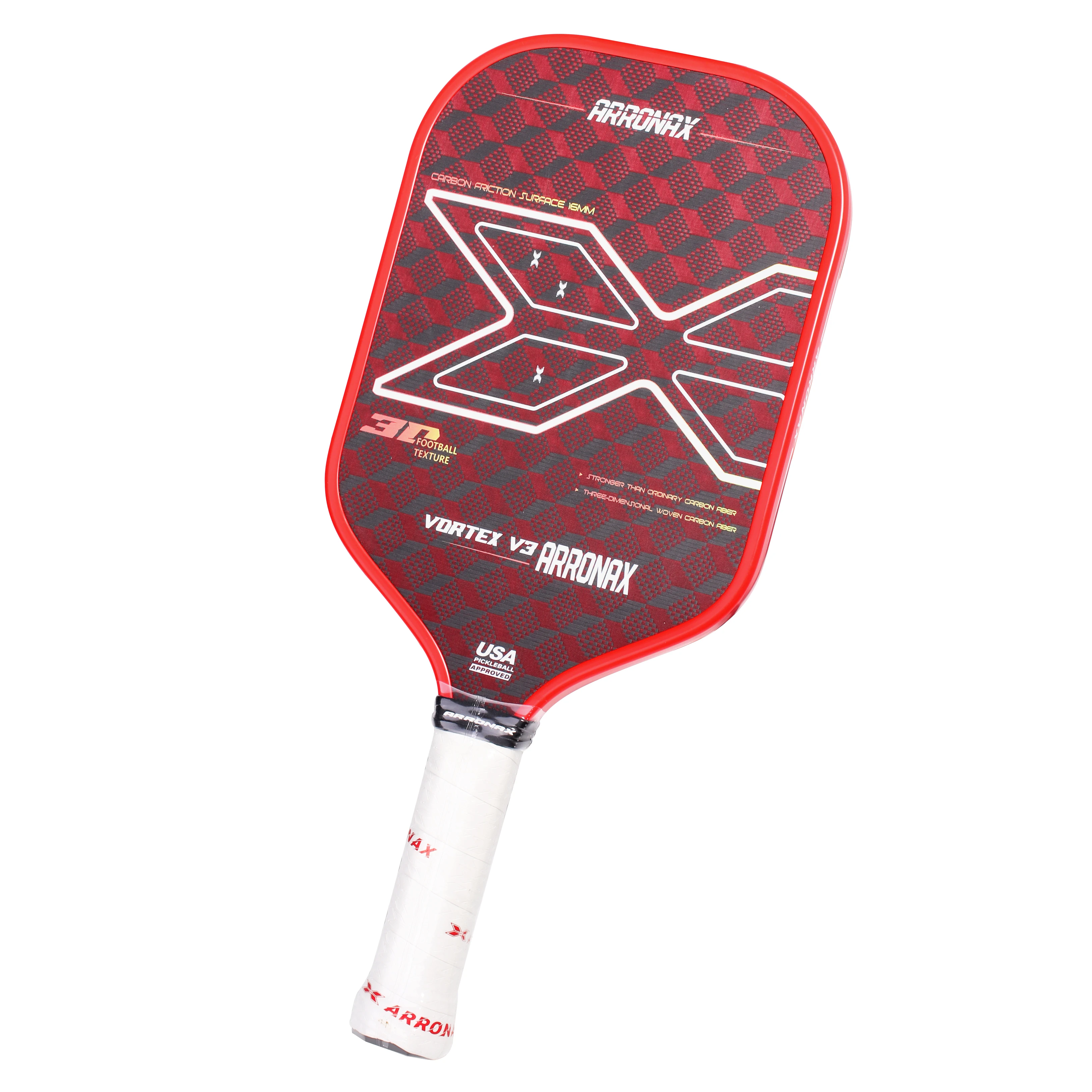 ピックルボール パドル ARRONAX 3Kカーボンファイバー メタリック 青い Amazon.com : Arronax 16mm Thermoformed Carbon Fiber USA