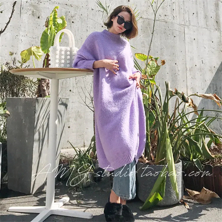 Oversized Sweater Plus Size Fuzzy Sweater Winter Korean Style