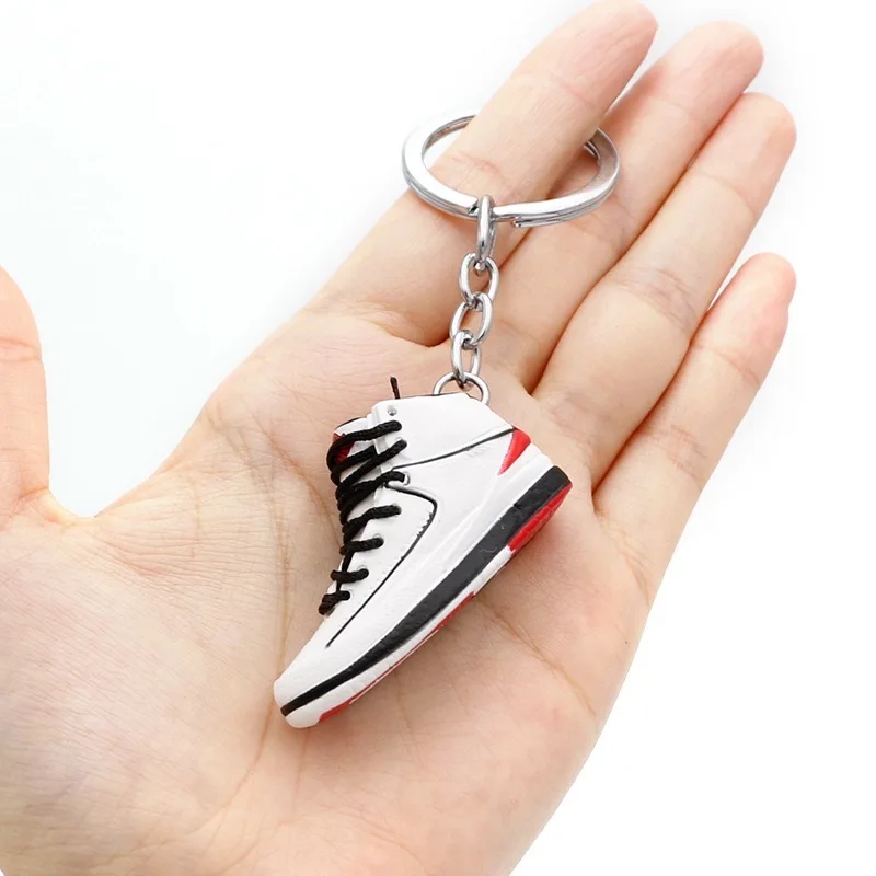 2023 New Pvc 3d Sneaker Shoe Keychain Basketball Shoes Key Ring Shoe