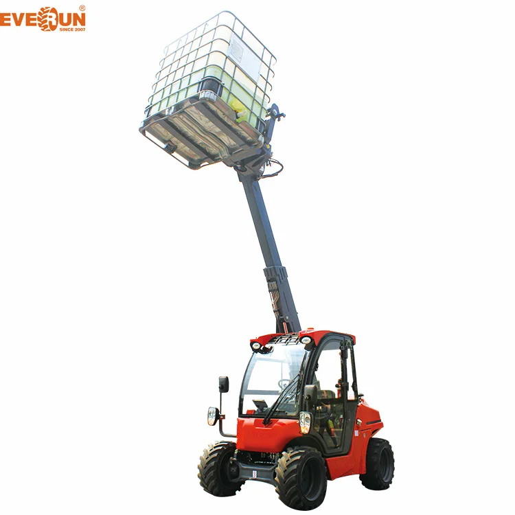 Everun CE 1.4ton Good Performance Machine ERT1500 Multifunction Telehandler Forklift Telescopic Radlader Wheel Loader