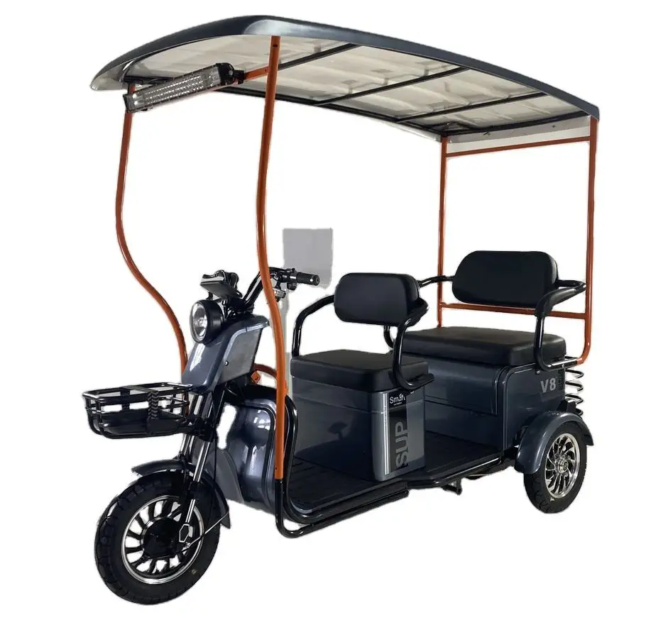 Electric Tricycle with Solar Power High Speed Capacity