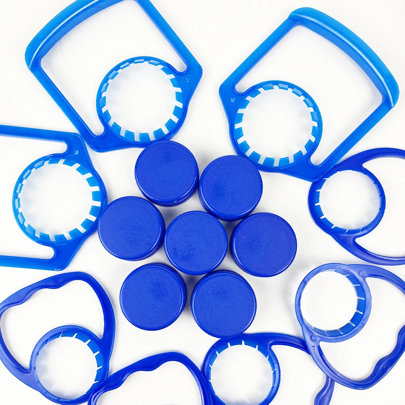 Free Samples of Plastic Water Bottle Handles PE PP Material 28mm 30mm 38mm 46mm Sizes for PET Bottles Lids & Closures