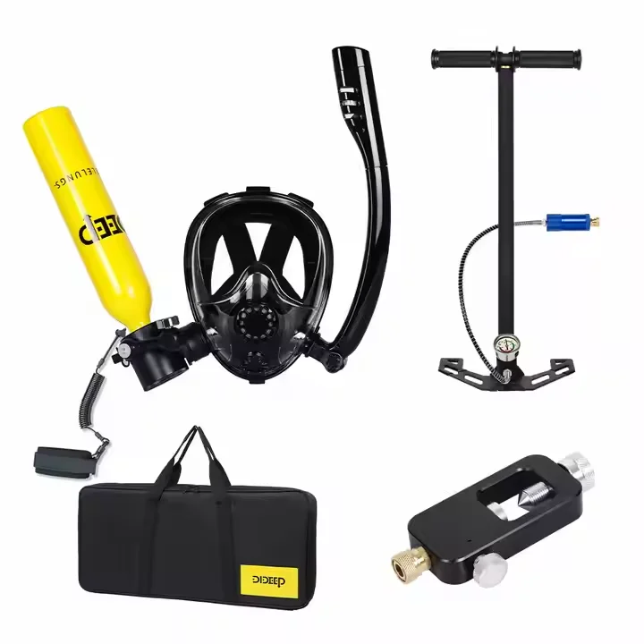 RS DIDEEP X3000PLUS Refillable 0.5L Mini Scuba Lung Breathing Air Tank With Sub Mask Portable Bag