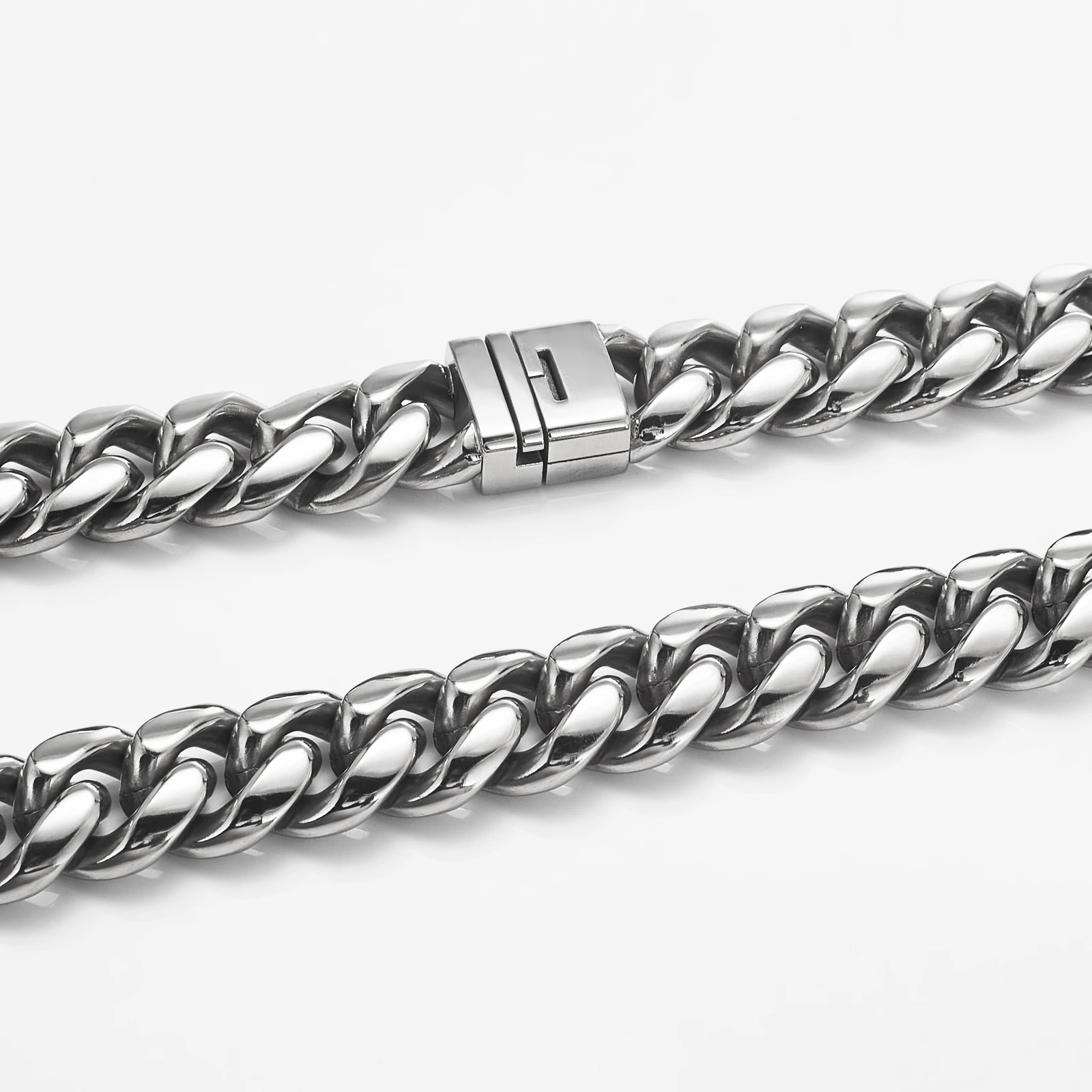 Stainless Steel Mens Titanium Chain Necklace Energinox 100% Pure