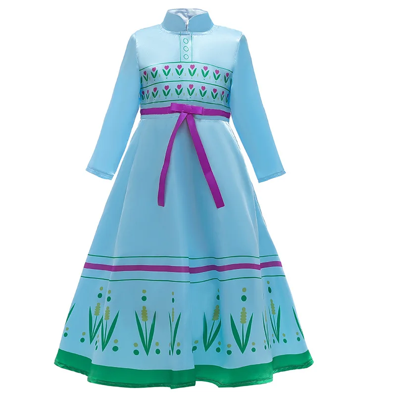 elsa and anna party dresses Custome Girls Frozen Elsa Anna Dress For Girl's Wedding Cosplay Party Birthday