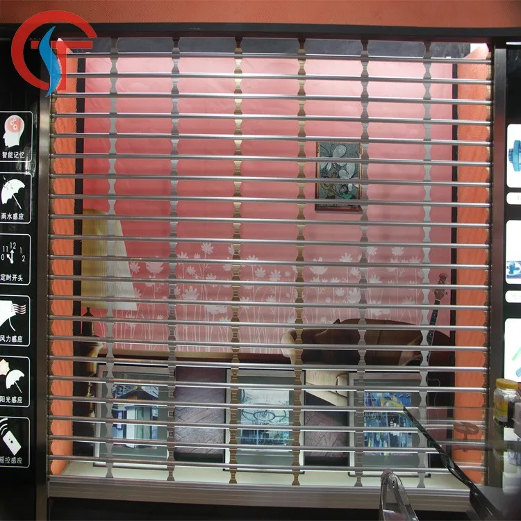 Remote Grille Automatic Commercial Rolling Shutter Door
