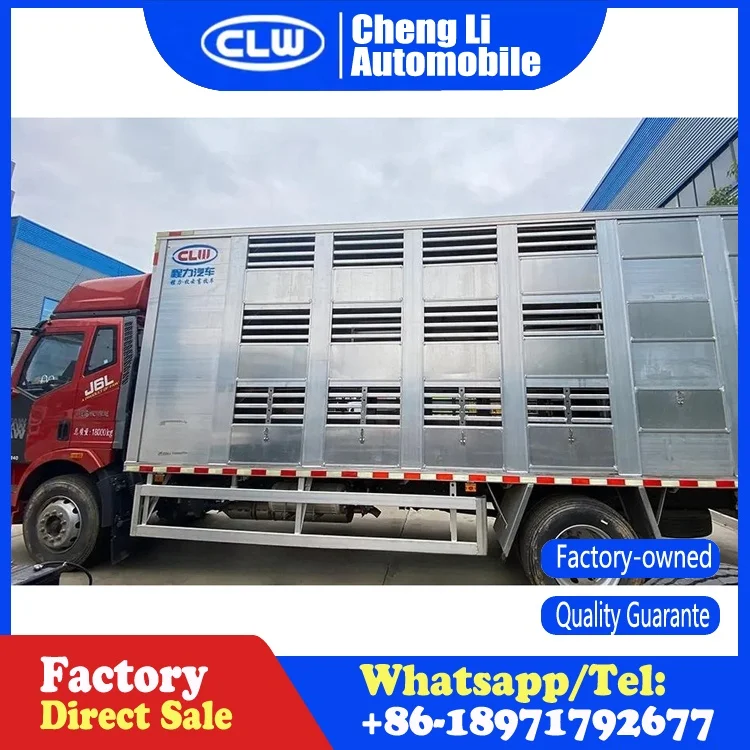 Faw Aluminum 4x2 Livestock Transport Vehicle Farm Animal Transport