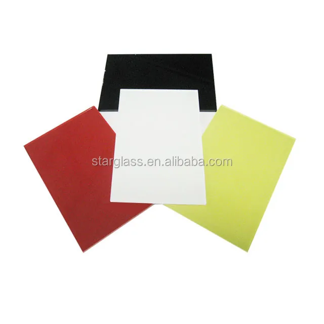 3.5mm 4mm 5mm Custom White Back Painted Wall Glass Sheet for Kitchen