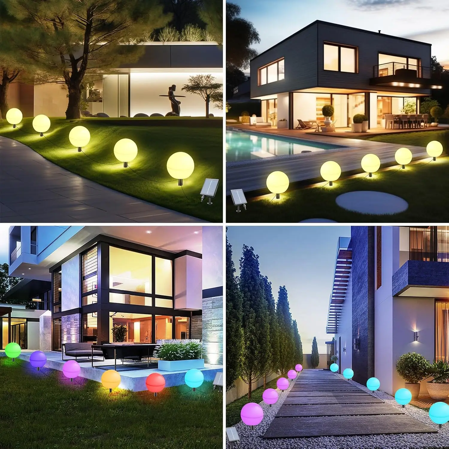 indoor outdoor multi scene decorative energy saving long lasting 20 cm led ball light ip65 waterproof-3