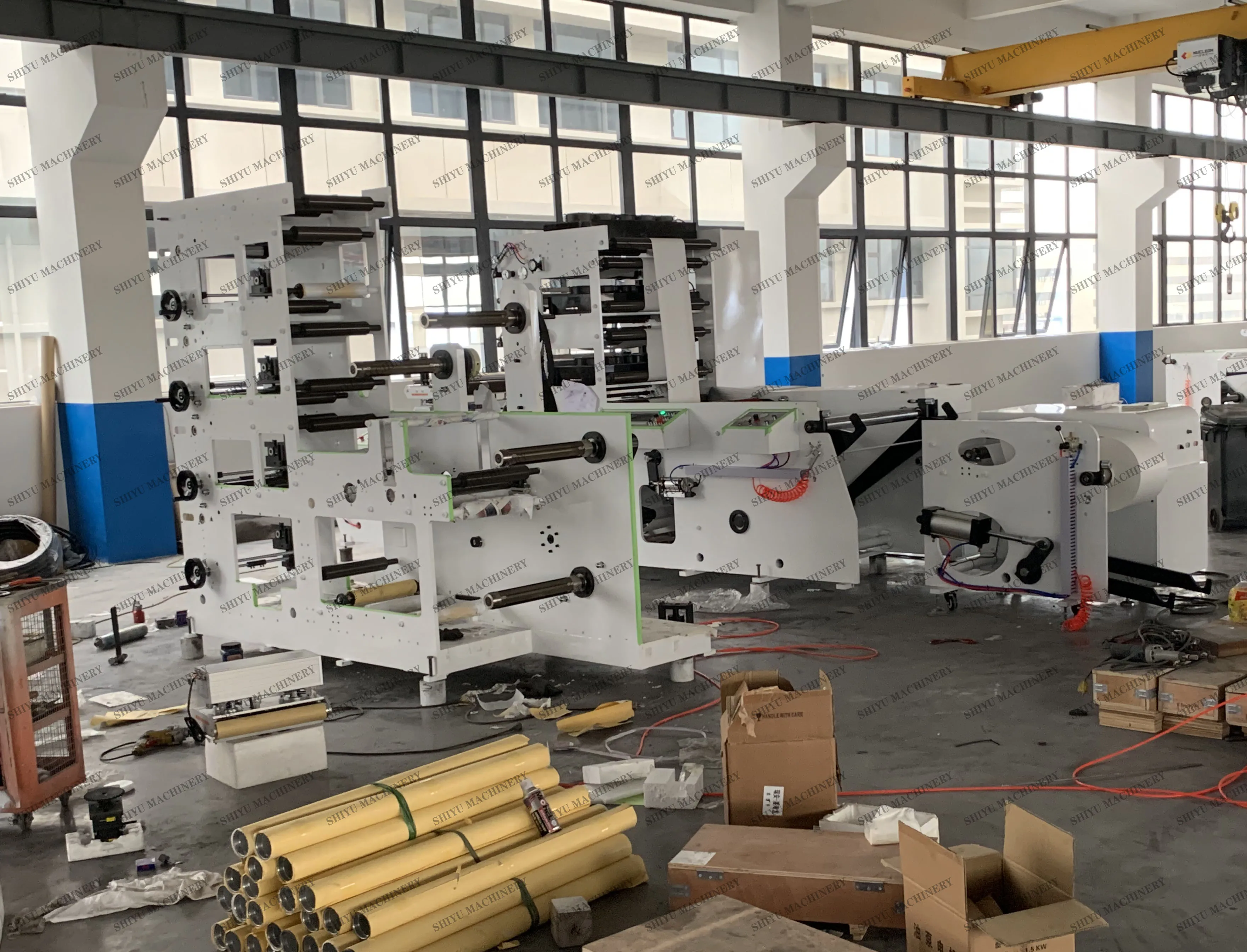 Flexo Paper Sticker Label Roll to Roll Printing Machine Plastic Label ...