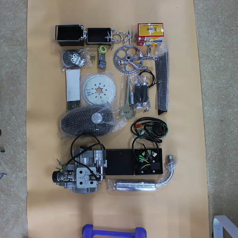 ZEDA-Kit de motor de gasolina BT 80 de tiempos para bicicleta