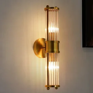 Zeal Lighting Gold Wall Sconces Modern Artificial Living Room Led Crystal Chandelier Wall Lights