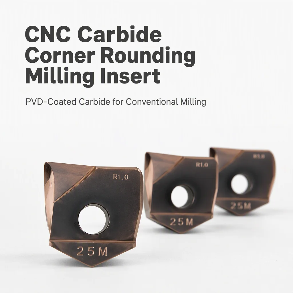 Wear-Resistant CNC Carbide Corner Rounding Milling Insert RNM100 RNM200 RNM300 R0-R20 for Steel Stainless Steel Fit BNML-C12-6R