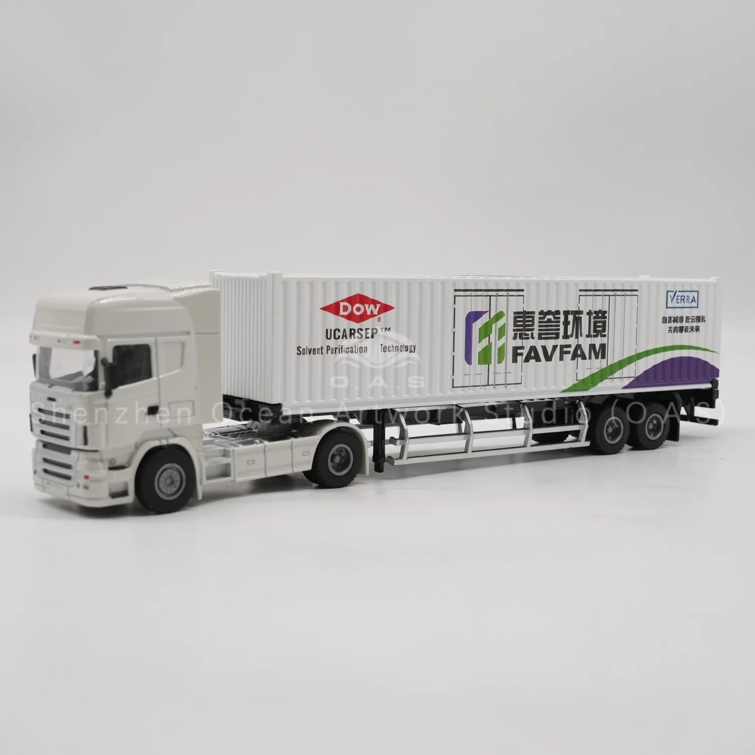 【L】O.A.S. model kontejnerové lodě, tovární dodávka, dárkový model, vlastní návrh 1:50, slitinový materiál HYHJ, hračka kamionu, model v měřítku